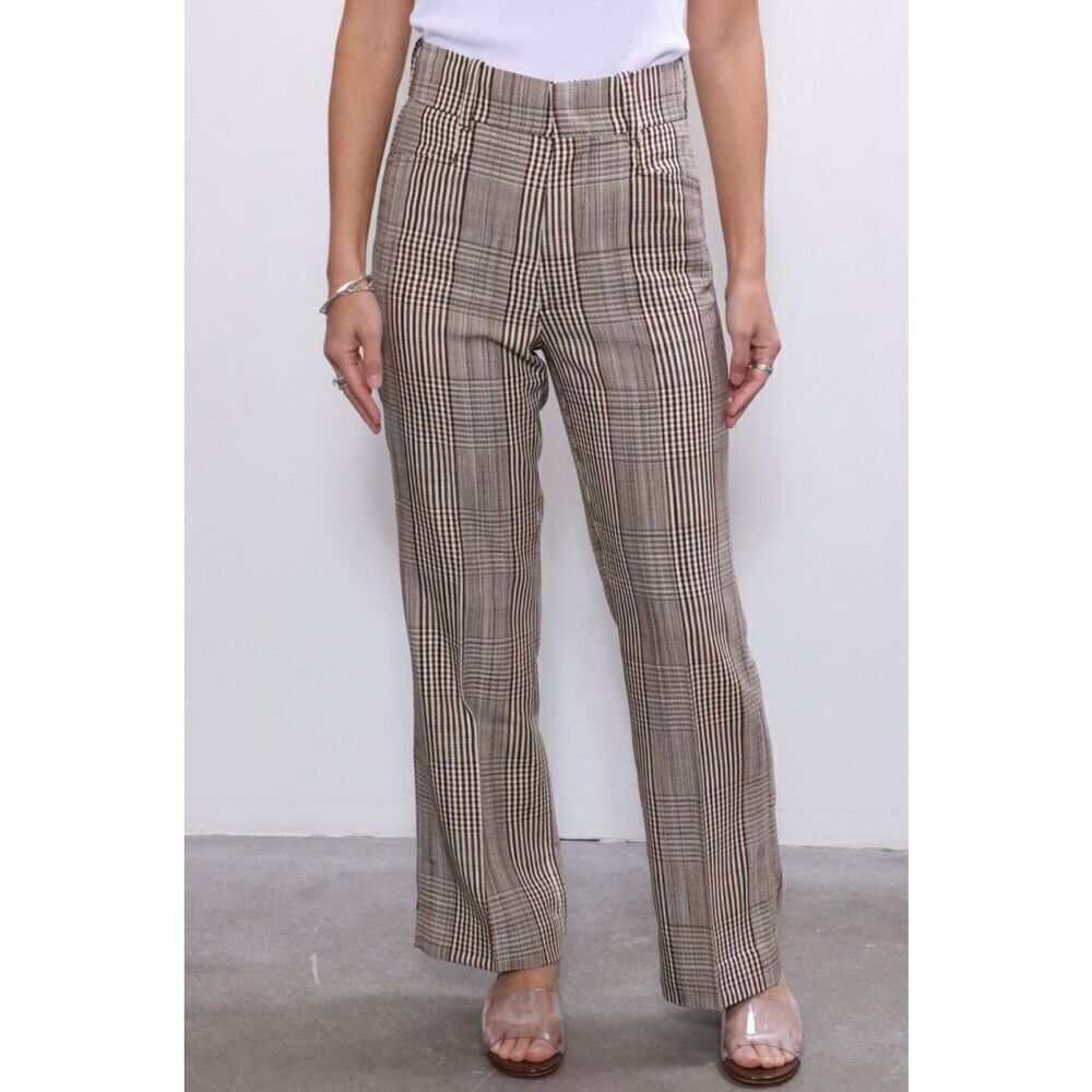 Re/Done 70s Plaid Trouser